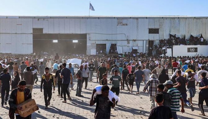 Gaza-Food-Shortages-Spark-Violence-at-UN-Warehouse-WFP-Calls-for-Urgent-Aid-Scale-Up