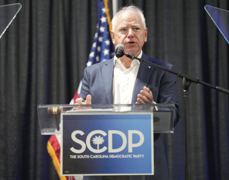 Minnesota-Gov.-Tim-Walz-speaks-to-delegates-at-the-South-Carolina-Democratic-Party-Convention-Saturday-May-31-2025-in-Columbia-S.C.-AP-PhotoMeg-Kinnard-1-1