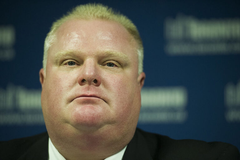 Toronto Mayor Rob Ford Addresses Media, November 5, 2013 following his revelation that he smoked crack cocaine