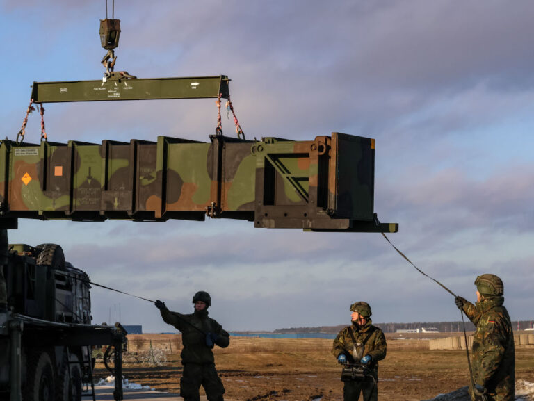 German Minister Of Defence Meets German Soldiers Stationed In Poland