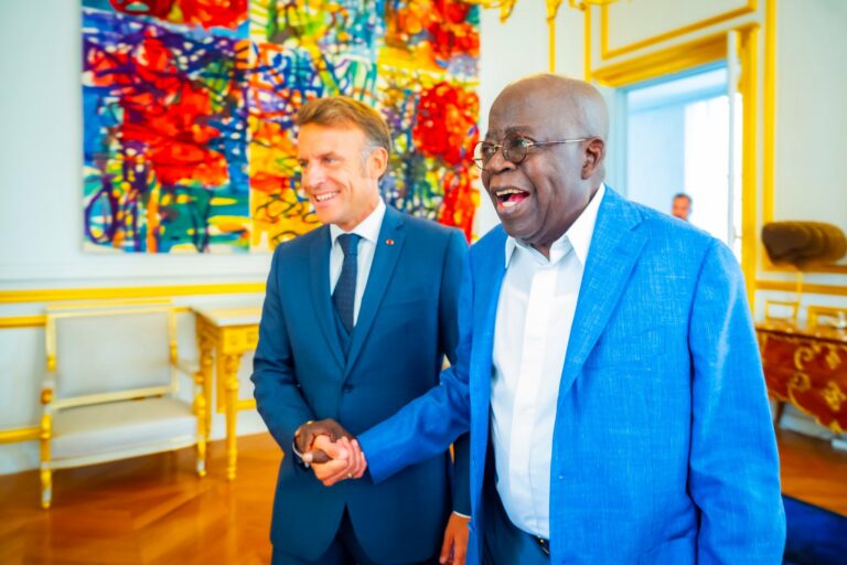 Tinubu Macron Diplomatic Lunch