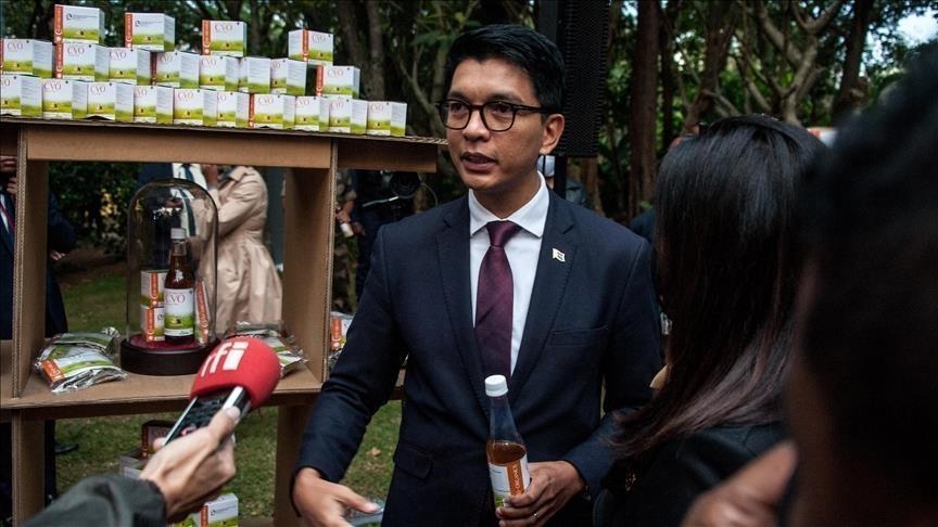 evacuated Madagascar president